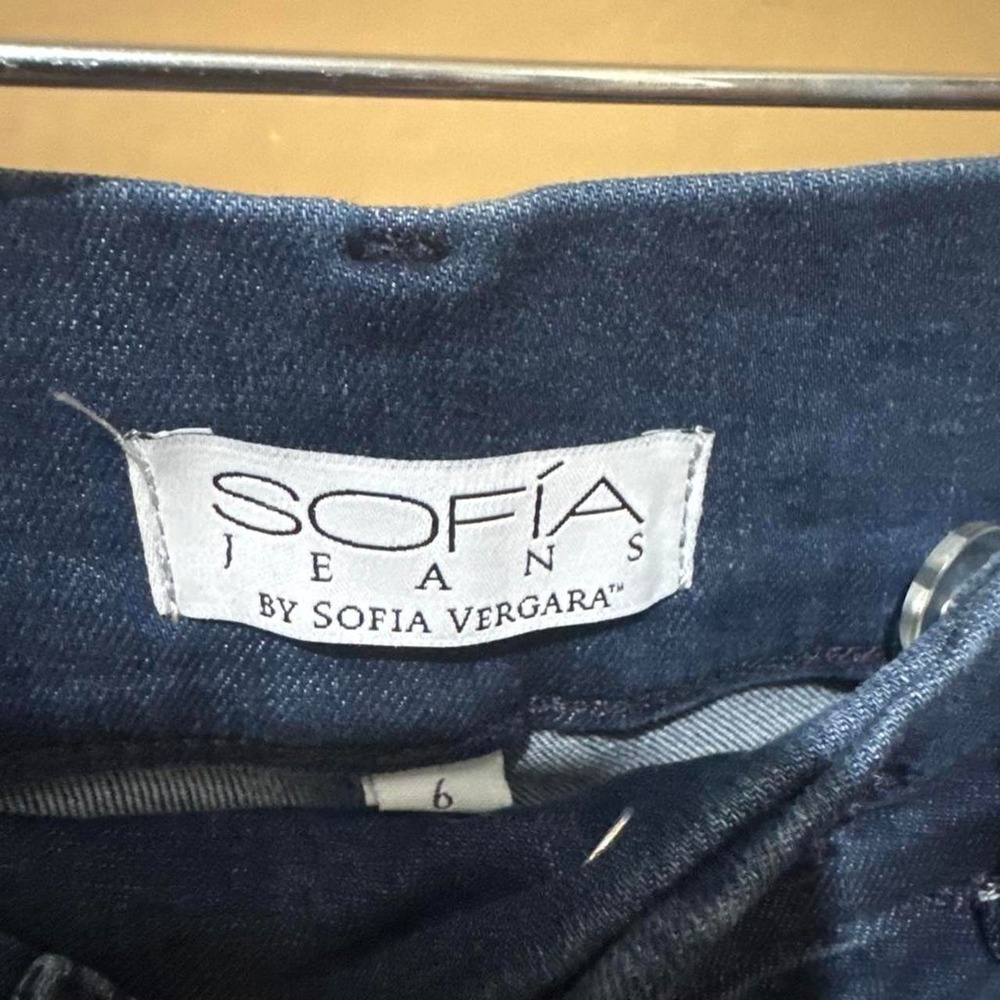 Sofia Jeans by Sofia Vergara Womens Size 6 High Waist Skinny Dark Wash Denim - Picture 3 of 4